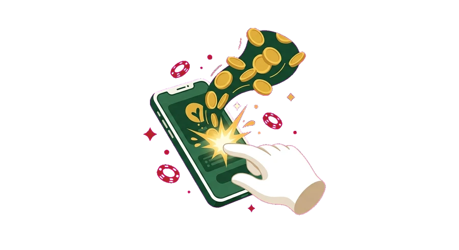 Depositing at a PayID pokies casino from a phone